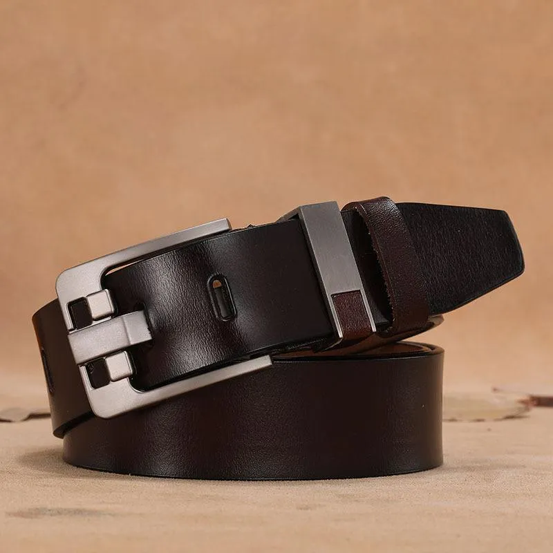 Kuh Echtes Leder Luxus Strap Männlich Gürtel für Männer Neue Große Plus Größe 140 150 160 cm Vintage Pin Schnalle männer Gürtel Hohe Qualität