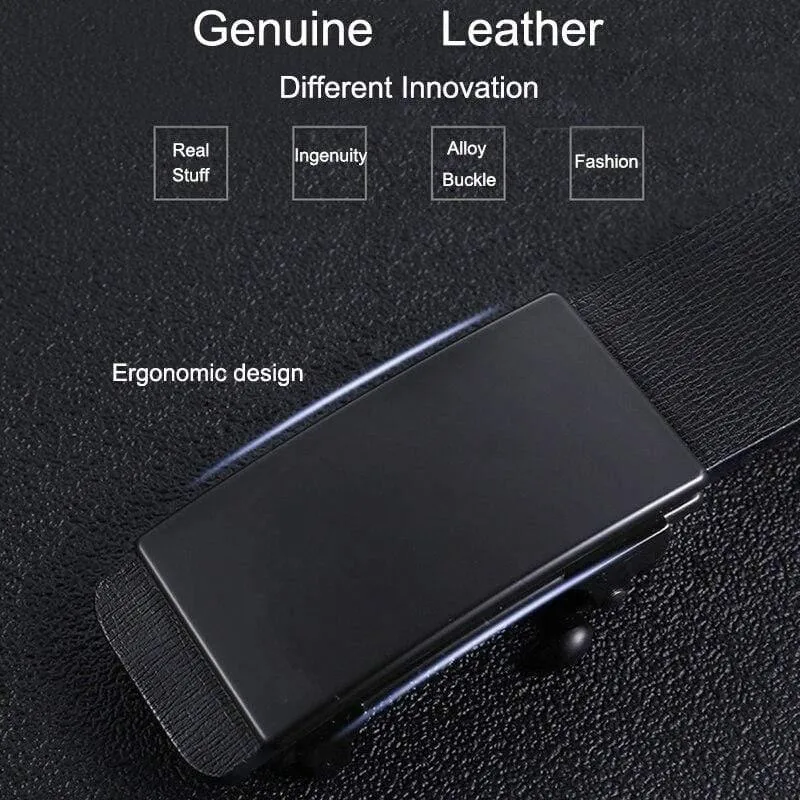 Echtes Leder herren Gürtel Rindsleder Strap Für Männliche Automatische Schnalle Zahnlos Leder Gürtel Männliche Gürtel Für Männer