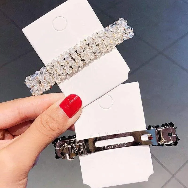 Elegante glänzende Kristall Haarspangen für Frauen Haarschmuck Stirnband Süße Haarspangen Haarnadeln Mode Haarschmuck