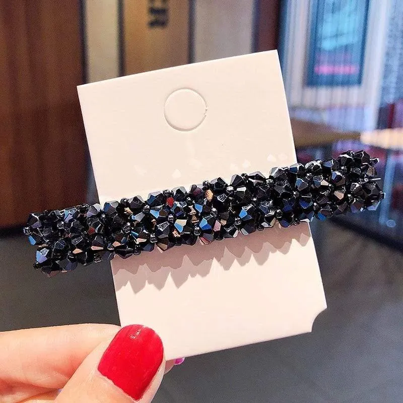 Elegante glänzende Kristall Haarspangen für Frauen Haarschmuck Stirnband Süße Haarspangen Haarnadeln Mode Haarschmuck