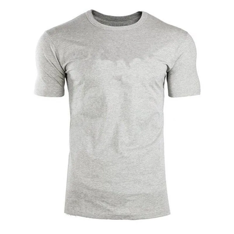 Herren Kurzarm T-Shirt aus massiver Baumwolle Turnhallen Fitness Bodybuilding Workout T-Shirts Sommer lässig schlanke T-Shirts Crossfit Bekleidung