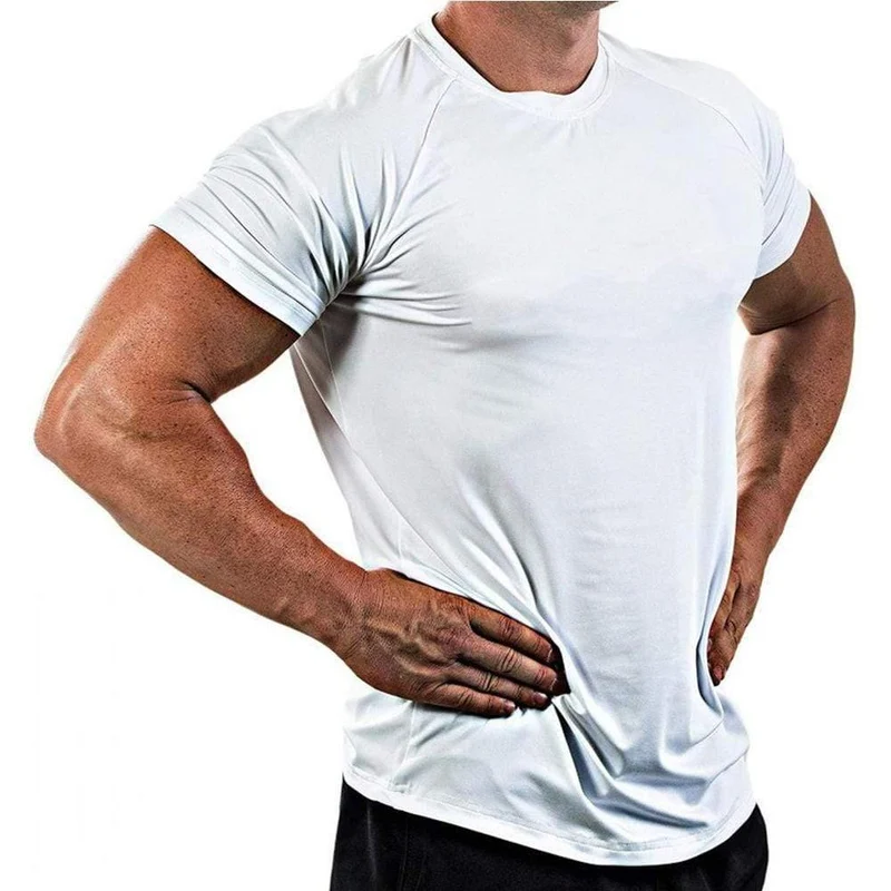 Kompression Quick Dry Shirts Herren Turnhallen Fitness T-Shirt Superelastic Skinny T-Shirt Tops Männlich Jogger Workout Crossfit Kleidung
