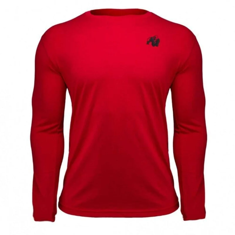 Fitness Sportliche Langarm T Shirt Männer Turnhallen Bodybuilding Workout Dünne Baumwolle Druck T-shirt Männliche Herbst Casual Tee Tops Bekleidung