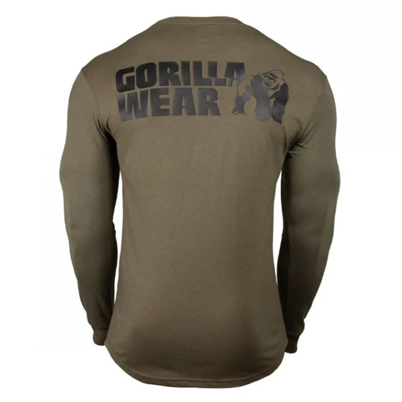 Fitness Sportliche Langarm T Shirt Männer Turnhallen Bodybuilding Workout Dünne Baumwolle Druck T-shirt Männliche Herbst Casual Tee Tops Bekleidung