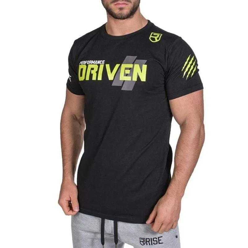 Herren T-Shirt Kurzarm Baumwolle Sommer Casual Fashion Slim Print T-Shirt Mann Jogger Fitness-Studios Fitness Workout T-Shirt Tops Markenkleidung