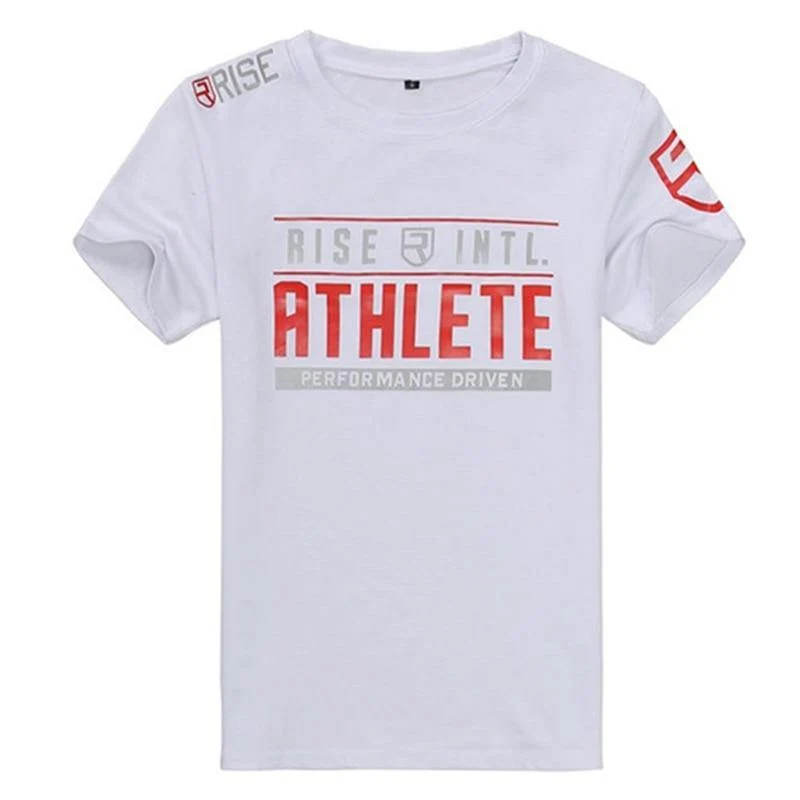 Herren T-Shirt Kurzarm Baumwolle Neue Casual Fashion Slim Print T-Shirt Männlich Jogger Fitness-Studios Fitness Tees Mann Sommer Stil Tops