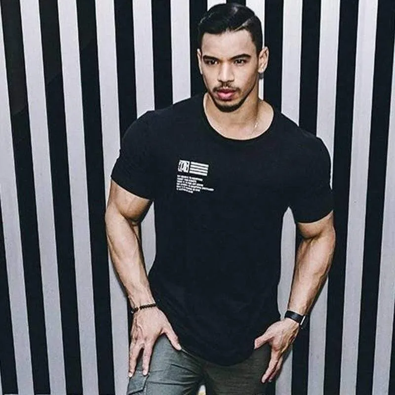 Herren T-Shirt Sommer Kurzarm Rundhals Kurzarmshirt Fitnessshirt Fitnessshirt Fitnessshirt