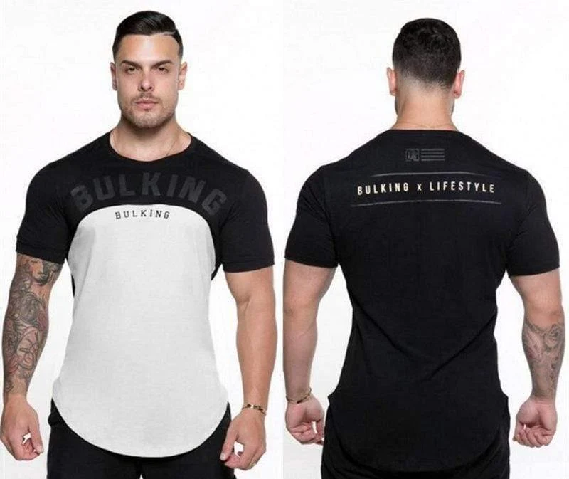 Herren T-Shirt Sommer Kurzarm Rundhals Kurzarmshirt Fitnessshirt Fitnessshirt Fitnessshirt