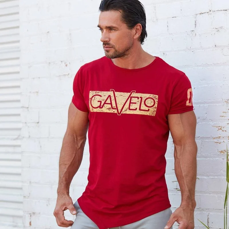 Herren Joggers Workout Baumwolle T-Shirt Casual Fashion Slim T-Shirt Männer Fitnessstudios Fitness Bodybuilding T-Shirts Tops Sommer Crossfit Kleidung