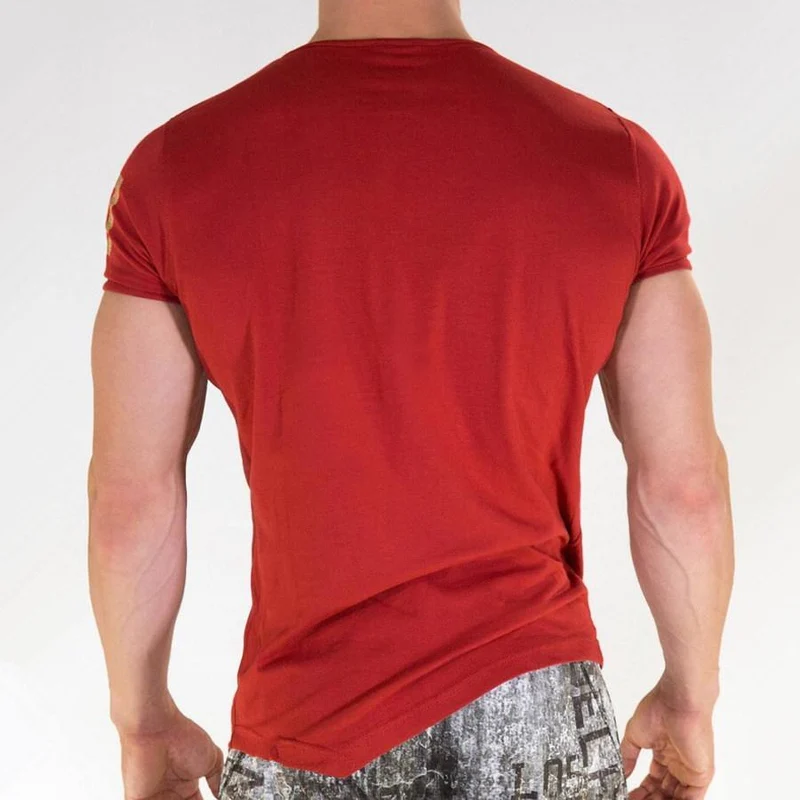 Herren Joggers Workout Baumwolle T-Shirt Casual Fashion Slim T-Shirt Männer Fitnessstudios Fitness Bodybuilding T-Shirts Tops Sommer Crossfit Kleidung