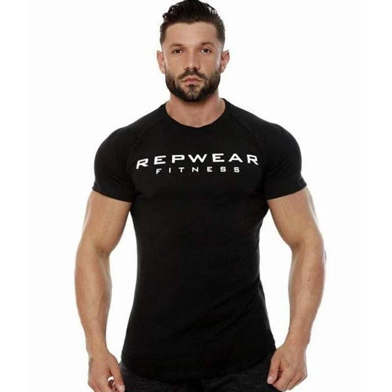 Herren Kurzarm Oansatz Baumwolle T-shirt 2018 Neue Fitnessstudios Fitness Bodybuilding T-shirt Männlich Sommer Casual Fashion T Tops Kleidung