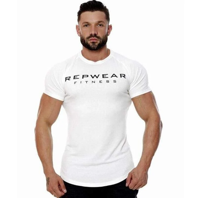 Herren Kurzarm Oansatz Baumwolle T-shirt 2018 Neue Fitnessstudios Fitness Bodybuilding T-shirt Männlich Sommer Casual Fashion T Tops Kleidung