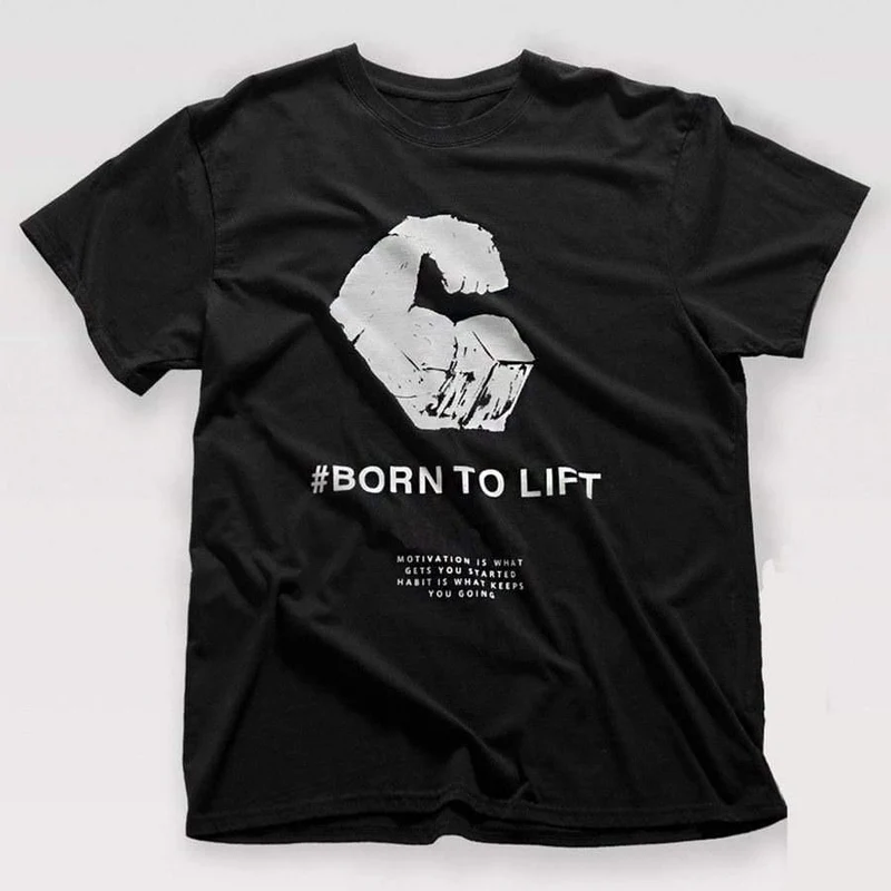 Herren Casual Fashion Print T-Shirt Fitnessstudios Fitness Kurzarm Baumwolle Lose T-Shirt Männlich O-Ausschnitt Tops Crossfit Kleidung