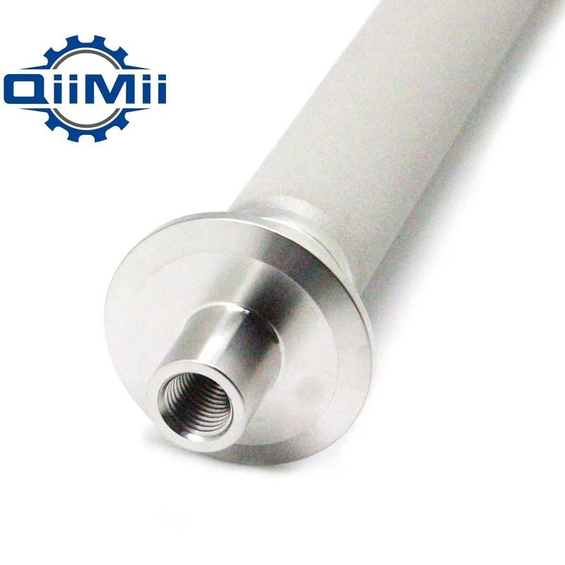 20mm-32mmOD 6 "-12" gesinterter Karbonisierungsstein aus rostfreiem Stahl, Porengröße 2 Mikron. 50.5 mm Klemmverschraubung mit 1/4 "NPT