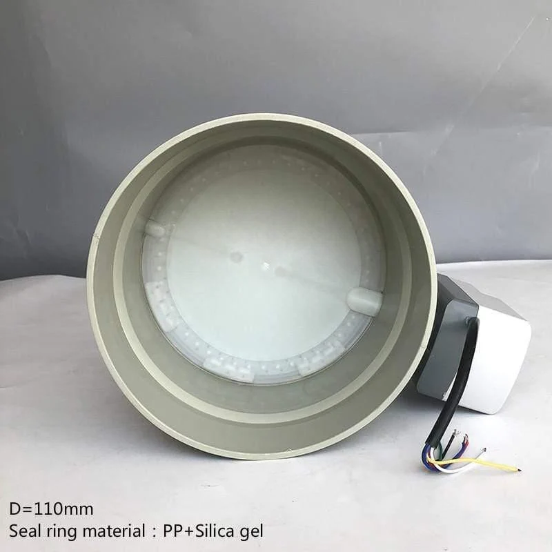 D = 110/160/200 mm PP-Luftklappenventil Motorischer HVAC-Luftklappen-Motordämpfer für Lüftungsrohrventil Hohe Dichtleistung