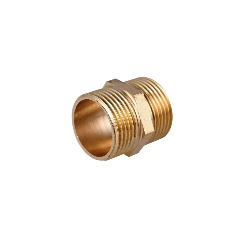 Messingrohr Sechskant-Nippel-Anschlusskupplungsanschluss Schnelladapter 1/8 "1/4" 3/8 "1/2" 3/4 "1" BSP-Außengewinde Wasser Öl Gas Kraftstoff