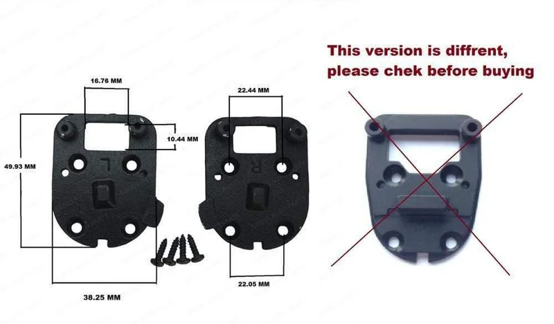 Bross BGE589 Außenspiegel-Wackelreparatur L + R Halterung für BMW E36 E46 E39 E60 ZTSB0174M