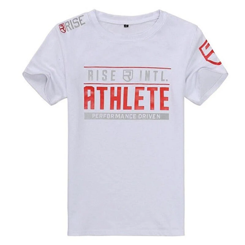 Herren Kurzarm Baumwolle T-Shirts Mann Lässige Mode Gedrucktes T-Shirt Männliche Fitnessstudios Fitness Workout Marke Tees Tops Sommerkleidung