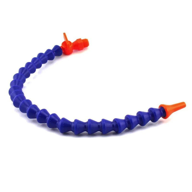 5 Stück 300mm Runddüse Flexibles Wasseröl Kühlrohr Kühlmittelrohre Schlauch Mit Schalter Für CNC-Drehmaschine Kühlrohr (Blau 30cm)