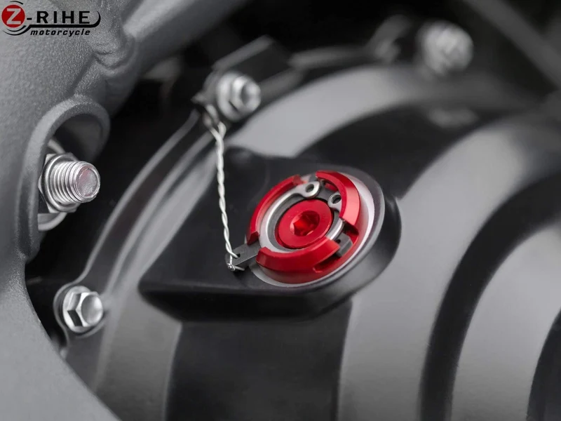 KAWASAKI Z900 2017 Z1000 + SX 2010 2011 2012 2013 Motorradteile M20 * 2.5 rot Motoröl-Einfülldeckel CNC-Einfüllschraube