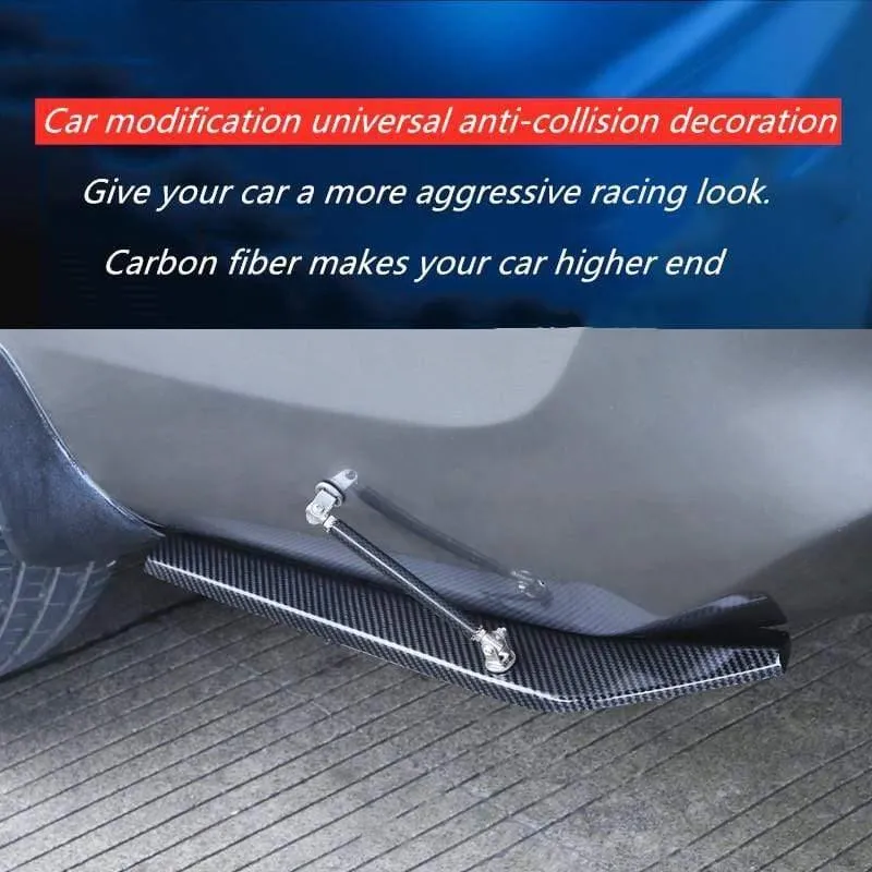 2 Stück Universal Auto Heckstoßstange Lip Spoiler Canards Wickelwinkel Kratzschutz Diffusoren ABS Auto Außenteile Für Bmw x1 e30