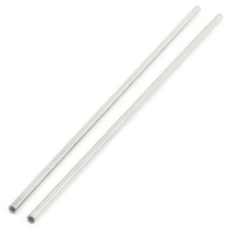 EINFACHE 2-teilige Verarbeitung von Metall-Edelstahl-Rundrohr 170X3Mm 0.5Mm dicke Wand (Silber)