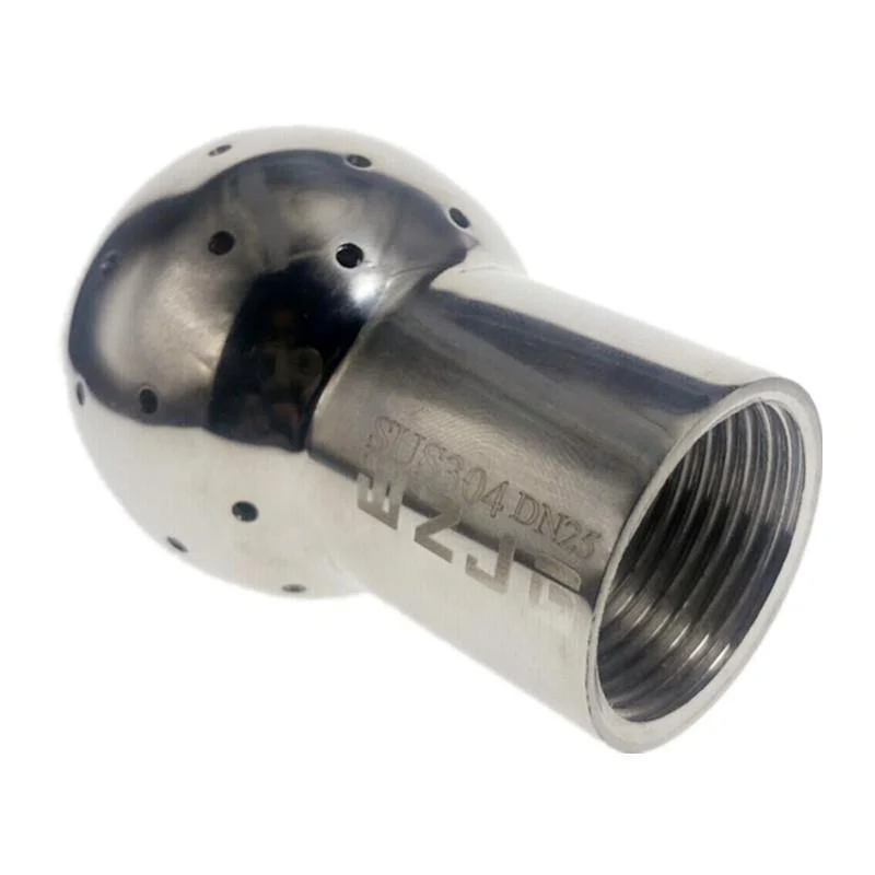 WZJG 1/2 "Gewinde Innenreinigungsspraykugel Edelstahl Sanitärrohrverschraubungen Fix- / Drehtankreinigungskugelkopf