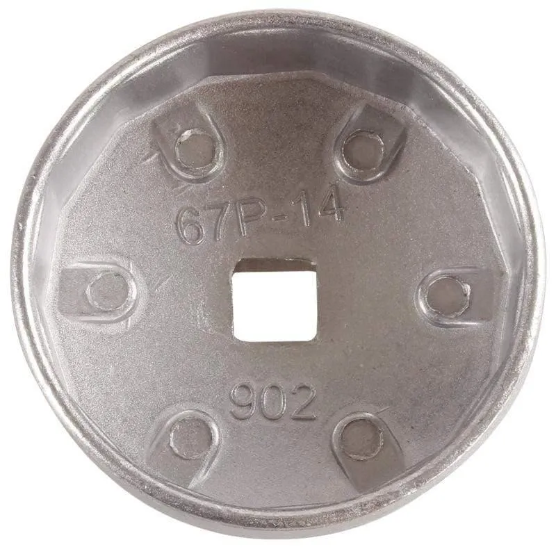 74mm 14 Flöten Aluminium Ölfilter Entfernen Werkzeugschlüssel Steckschlüsselentferner für BMW AUDI Benz Bora Golf FIAT Santana Passat Autoteile