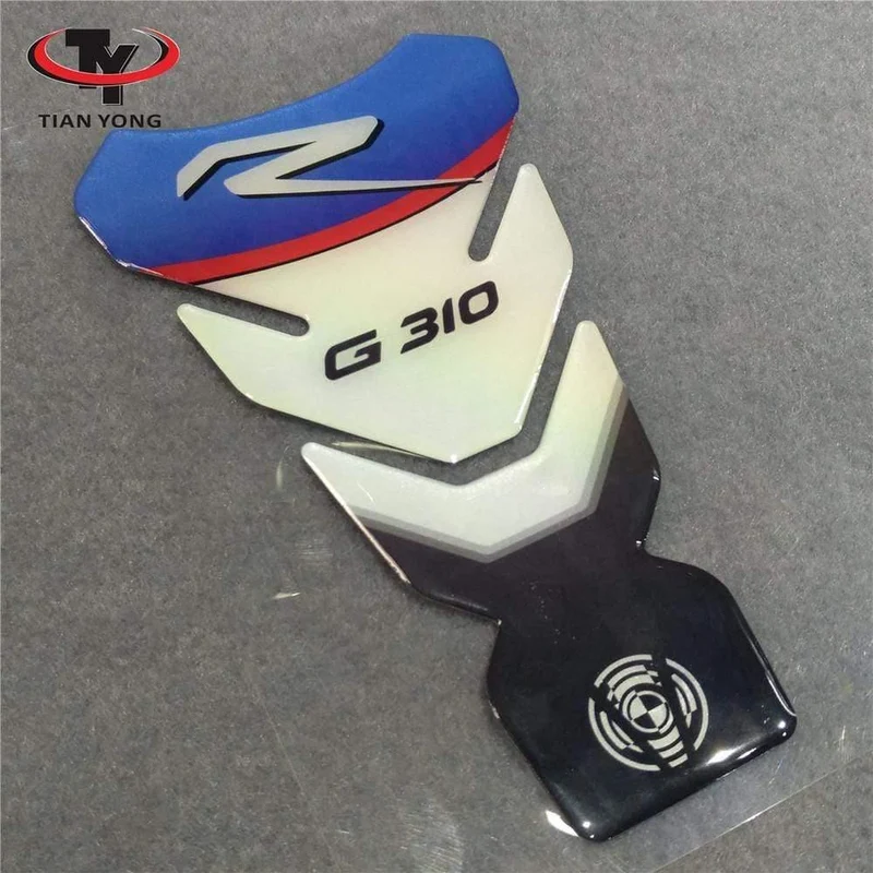 Motorradteile für BMW G310R Tank Grip Cover Aufkleber 3D Aufkleber Emblem Schutz Tank Pad Cas Cap Fit für BMW G310 RG 310R