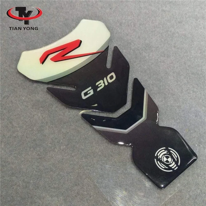 Motorradteile für BMW G310R Tank Grip Cover Aufkleber 3D Aufkleber Emblem Schutz Tank Pad Cas Cap Fit für BMW G310 RG 310R