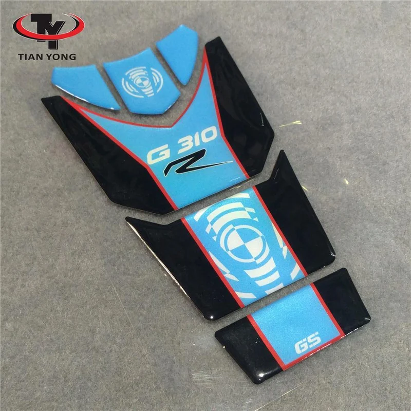 Motorradteile für BMW G310R Tank Grip Cover Aufkleber 3D Aufkleber Emblem Schutz Tank Pad Cas Cap Fit für BMW G310 RG 310R
