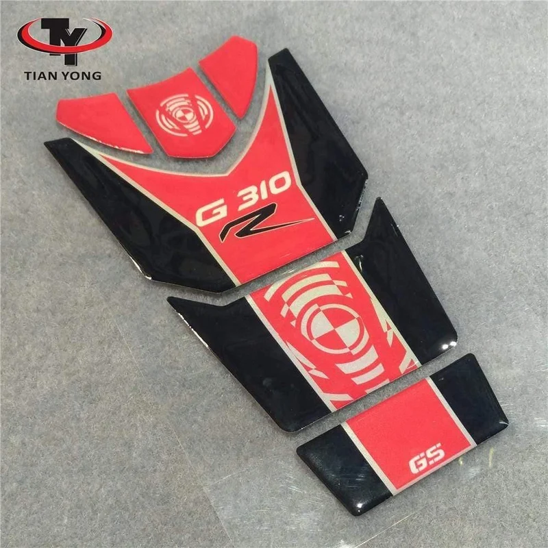 Motorradteile für BMW G310R Tank Grip Cover Aufkleber 3D Aufkleber Emblem Schutz Tank Pad Cas Cap Fit für BMW G310 RG 310R