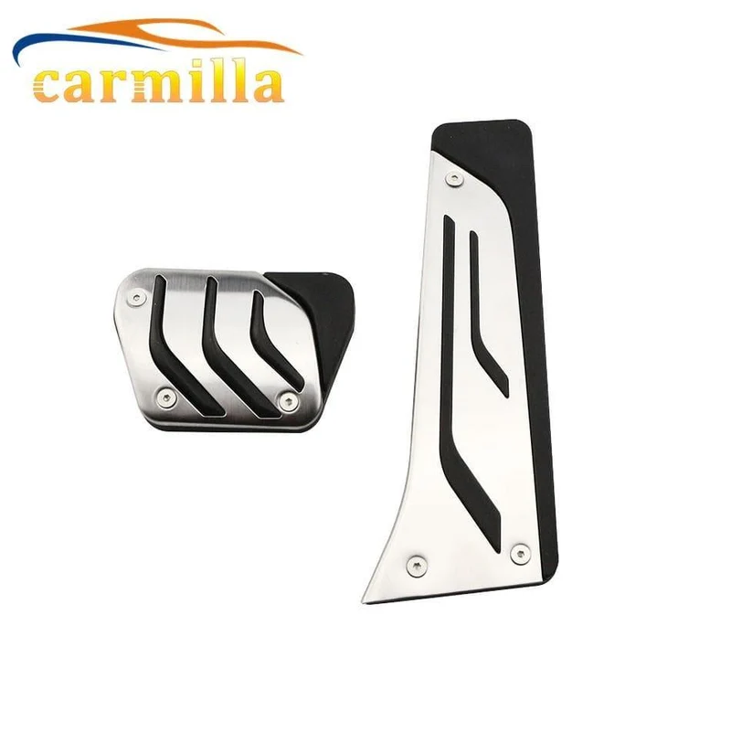 Carmilla EdelstahlCar Pedal Cover für BMW X1 X3 X4 X5 X6 1/2/3/5/6 / 7-Serie E39 E46 E87 E60 E90 E91 E92 Z4 F30 F20 Teile
