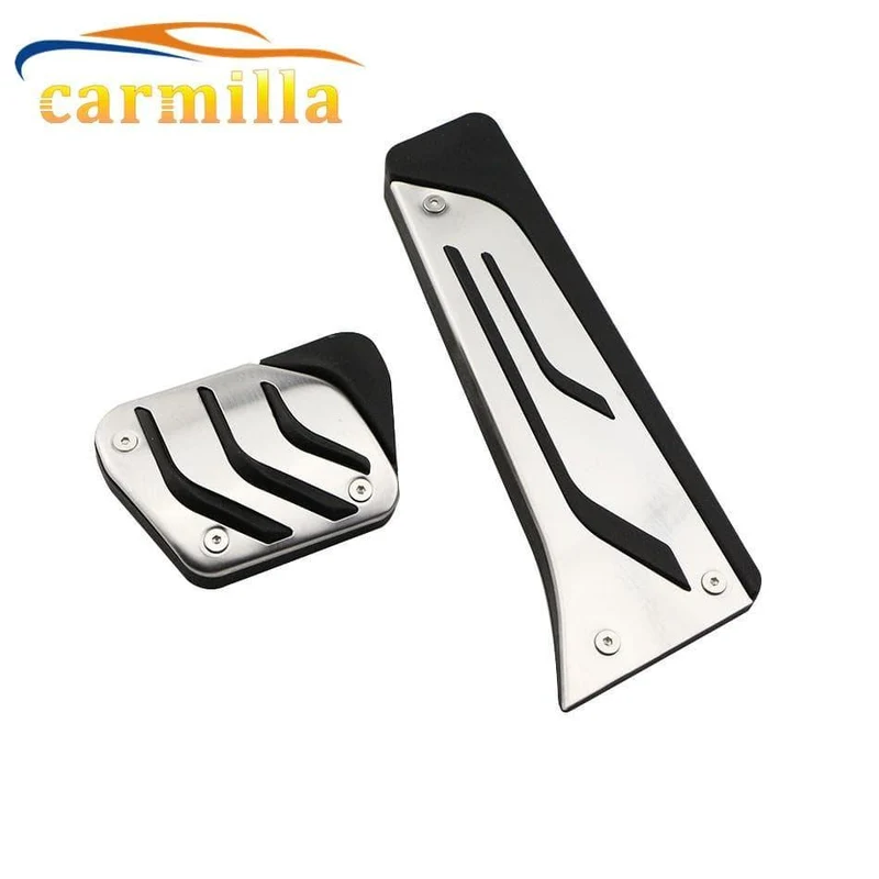 Carmilla EdelstahlCar Pedal Cover für BMW X1 X3 X4 X5 X6 1/2/3/5/6 / 7-Serie E39 E46 E87 E60 E90 E91 E92 Z4 F30 F20 Teile