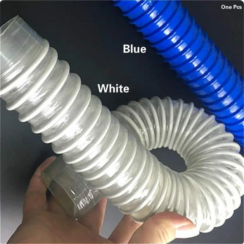 Industrieller flexibler PVC-Rohrschlauch, gewellte Kanäle, 40–200 mm x 1 m, Lüftungsschlauch für die Rauch- und Staubabsaugung in der Holzbearbeitung