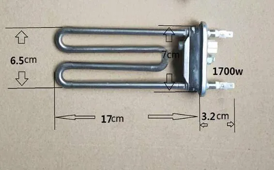 Temperatur Control Wasser Heizung Rohr Elektrische Warmwasserbereiter Teile Waschmaschine Heizelement Mit Sensor Edelstahl