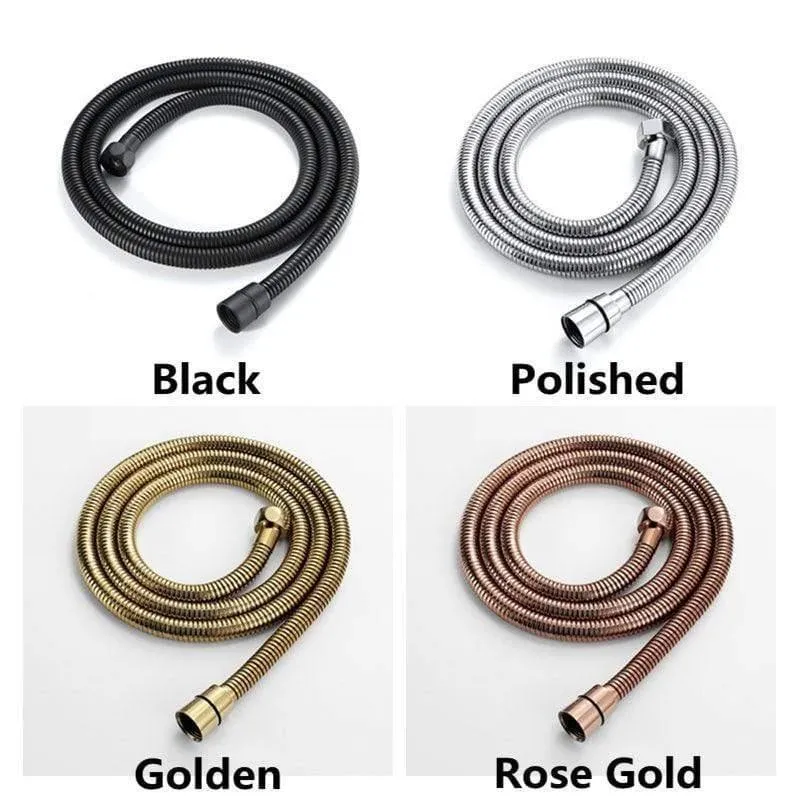 Hochwertiger 1.5M Duschschlauch Matt Schwarz Duschschlauch Gold Duschschlauch Roségold Duschschlauch SUS Polierter Duschschlauch