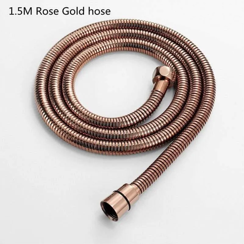 Hochwertiger 1.5M Duschschlauch Matt Schwarz Duschschlauch Gold Duschschlauch Roségold Duschschlauch SUS Polierter Duschschlauch