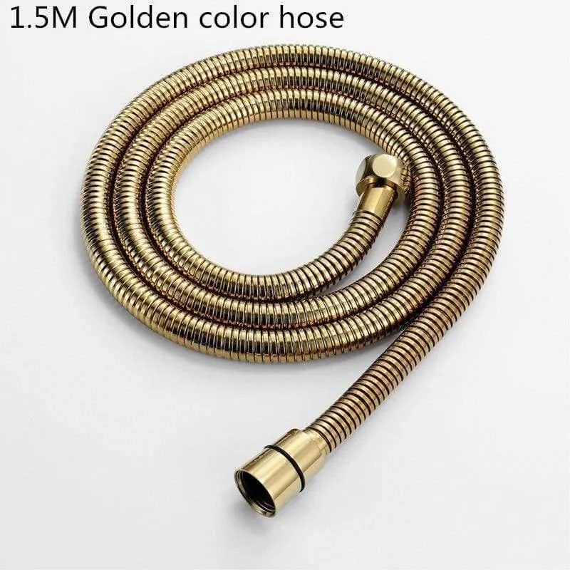 Hochwertiger 1.5M Duschschlauch Matt Schwarz Duschschlauch Gold Duschschlauch Roségold Duschschlauch SUS Polierter Duschschlauch