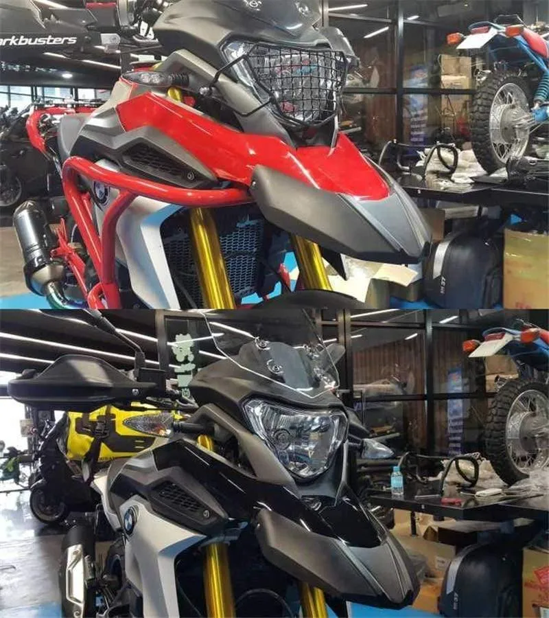 BMW G310GS 2017 2018 Motorradteile Einspritz-ABS-Verkleidung unter den Scheinwerfern, Schnabelfender (schwarz)
