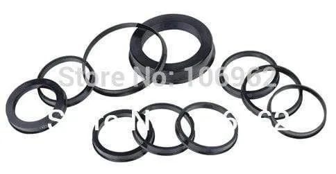 66.6-57.1mm 20 stücke Schwarz Kunststoff Rad Hub Centric Ringe für Audi VW BMW Felge Teile Auto Zubehör