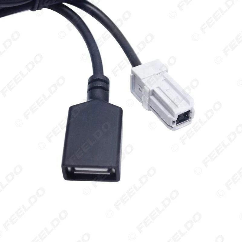 10-teiliges Auto-Aux-Audioeingangsmedium Datenkabel Originalstecker zum USB-Adapter-Anschluss für Toyota RAV4 EZ Verso Camry