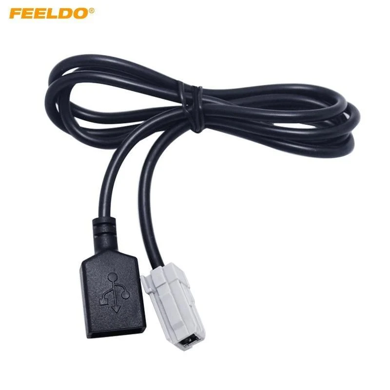 10-teiliges Auto-Aux-Audioeingangsmedium Datenkabel Originalstecker zum USB-Adapter-Anschluss für Toyota RAV4 EZ Verso Camry
