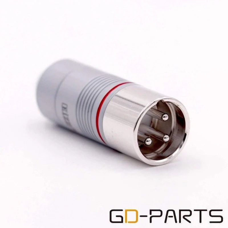 EIZZ 2PCS High-End 3-polige XLR-Buchse MIC Snake Cable Jack Adapter Teflon-Isolator Platinierter Phosphor Bro