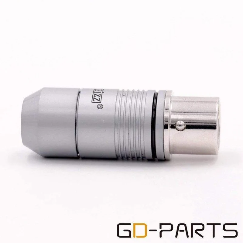EIZZ 2PCS High-End 3-polige XLR-Buchse MIC Snake Cable Jack Adapter Teflon-Isolator Platinierter Phosphor Bro