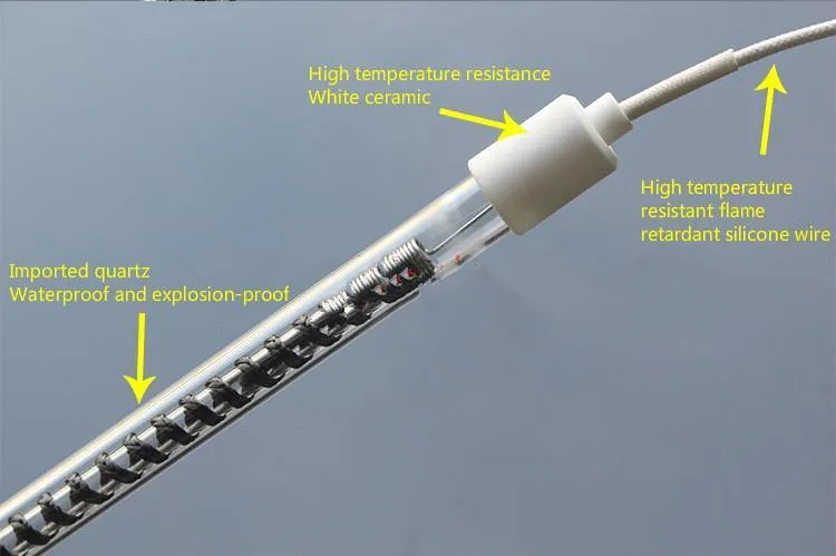 Kohlefaser-Elektroheizrohr Kohlefaserheizung Hochleistungs-mechanische Ausrüstung Quarz-Industrieheizrohr 220V