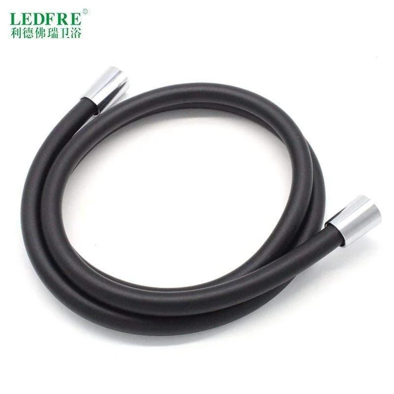 LEDFRE PVC-Brauseschlauch, silberfarbener PVC-Schlauch, flexibler Sanitärschlauch für Badezimmer, Handbrause, F1/2 x F1/2, für 16 Zoll, 40 Zoll, 60 Zoll, 80 Zoll