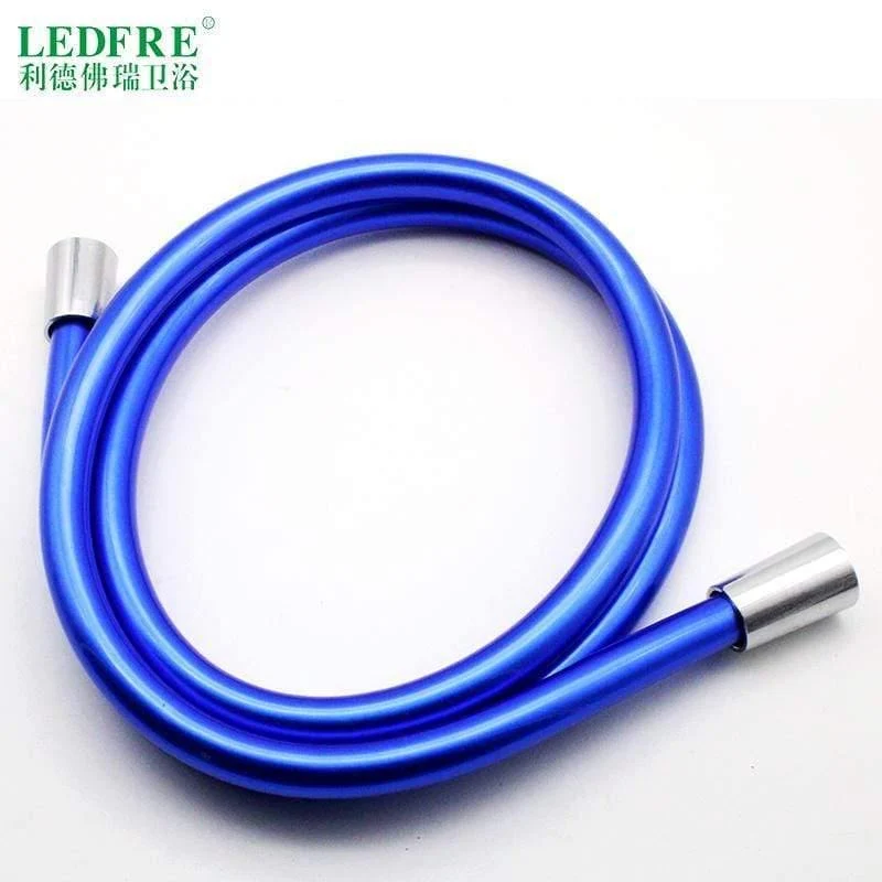 LEDFRE PVC-Brauseschlauch, silberfarbener PVC-Schlauch, flexibler Sanitärschlauch für Badezimmer, Handbrause, F1/2 x F1/2, für 16 Zoll, 40 Zoll, 60 Zoll, 80 Zoll