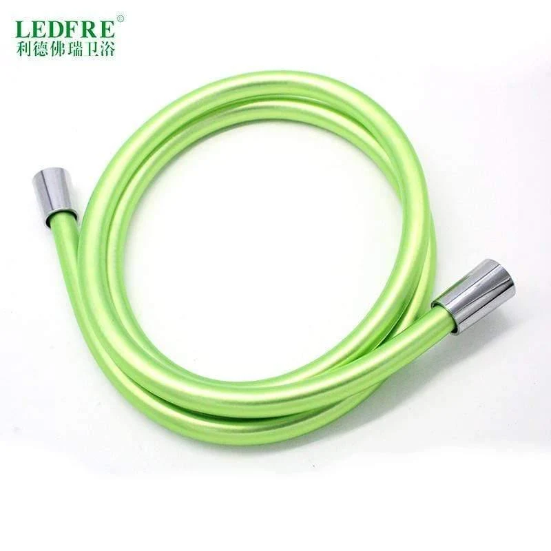LEDFRE PVC-Brauseschlauch, silberfarbener PVC-Schlauch, flexibler Sanitärschlauch für Badezimmer, Handbrause, F1/2 x F1/2, für 16 Zoll, 40 Zoll, 60 Zoll, 80 Zoll