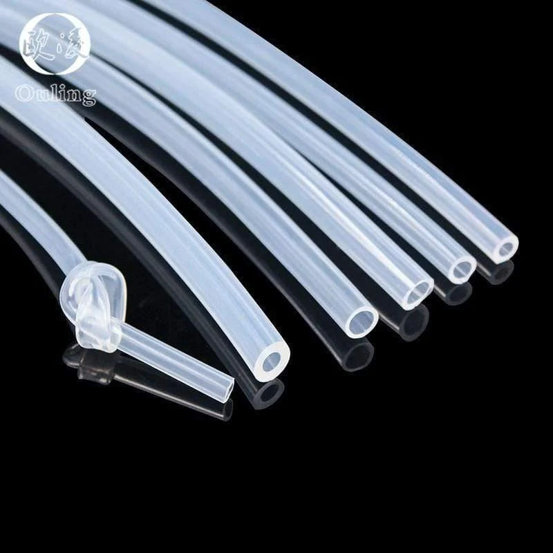 5 Meter / 2 Meter Kostenloser Versand Silikonschlauch für Lebensmittelqualität Frostschutzschlauch Pumpenschlauch ID2 4 5 6 7 8 10 Mm Transparenter VMQ